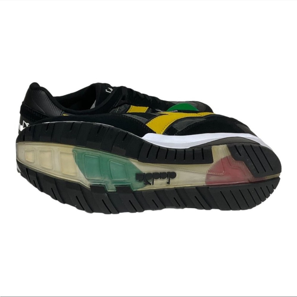 DIADORA Men's N9002 Lux 'Black Rich Gold' Sneaker Shoe NEW - Picture 3 of 7